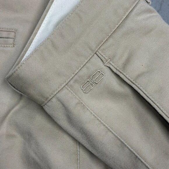 Vintage Balenciaga Chinos Cotton Beige Pleated Pants Mens 30x31 - Picture 9 of 10